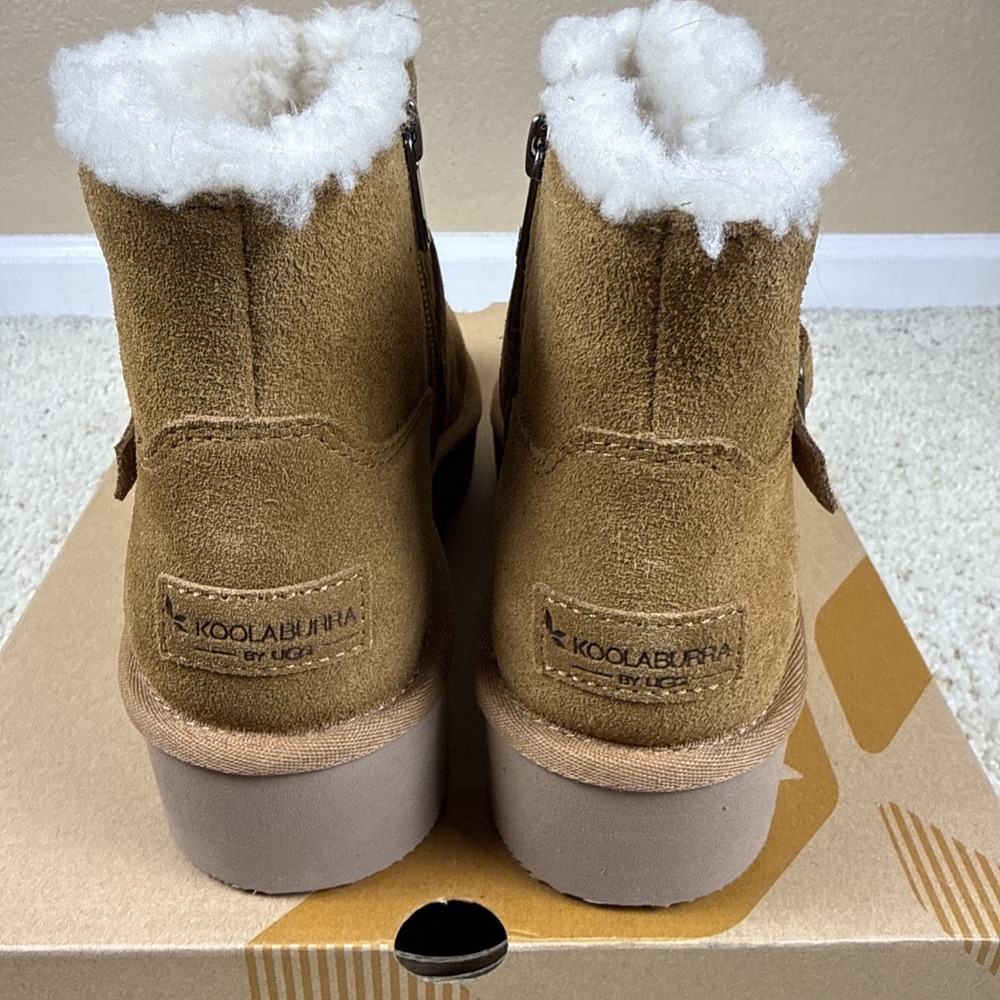 New In Box! Koolaburra by UGG Women's Kelissa Mini Chestnut Size 7 Suede - Picture 4 of 8